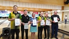 BCD finaalin palkitut vasemmalta Riku Rosenvall, Kalevi Estola, Terhi Tiljander, Lassi Lehto, Jussi Suoniemi ja Asko Lemström