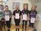 Naisten kilpailun parhaat - Nanna Salakka, Heidi Mannonen, Riia Huhmarkangas ja Marjaana Hytönen
