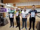 Pori Open 2025 BCD finaalin parhaat Oskari Sällinen, Mika Yli-Rahko, Markku Muuvila ja Alex Renlund