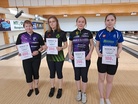 Pori Open 2022 naisten finaalin parhaat vasemmalta Ani Juntunen, Stella Lökfors, Marjaana Hytönen ja Melina Vikström